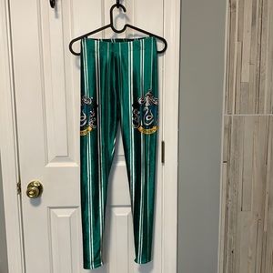 Blackmilk Slytherin velvet leggings size XS